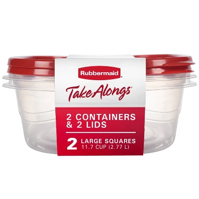 11.7 Cup Plastic 2pk Large Squ - Food Storage Safe ulasan dan harga