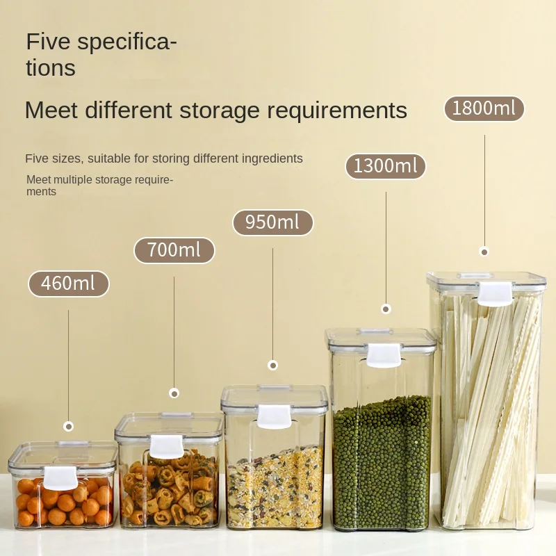 Sealed Jars For Kitchen Storag - Airtight Cereal Jar ulasan dan harga