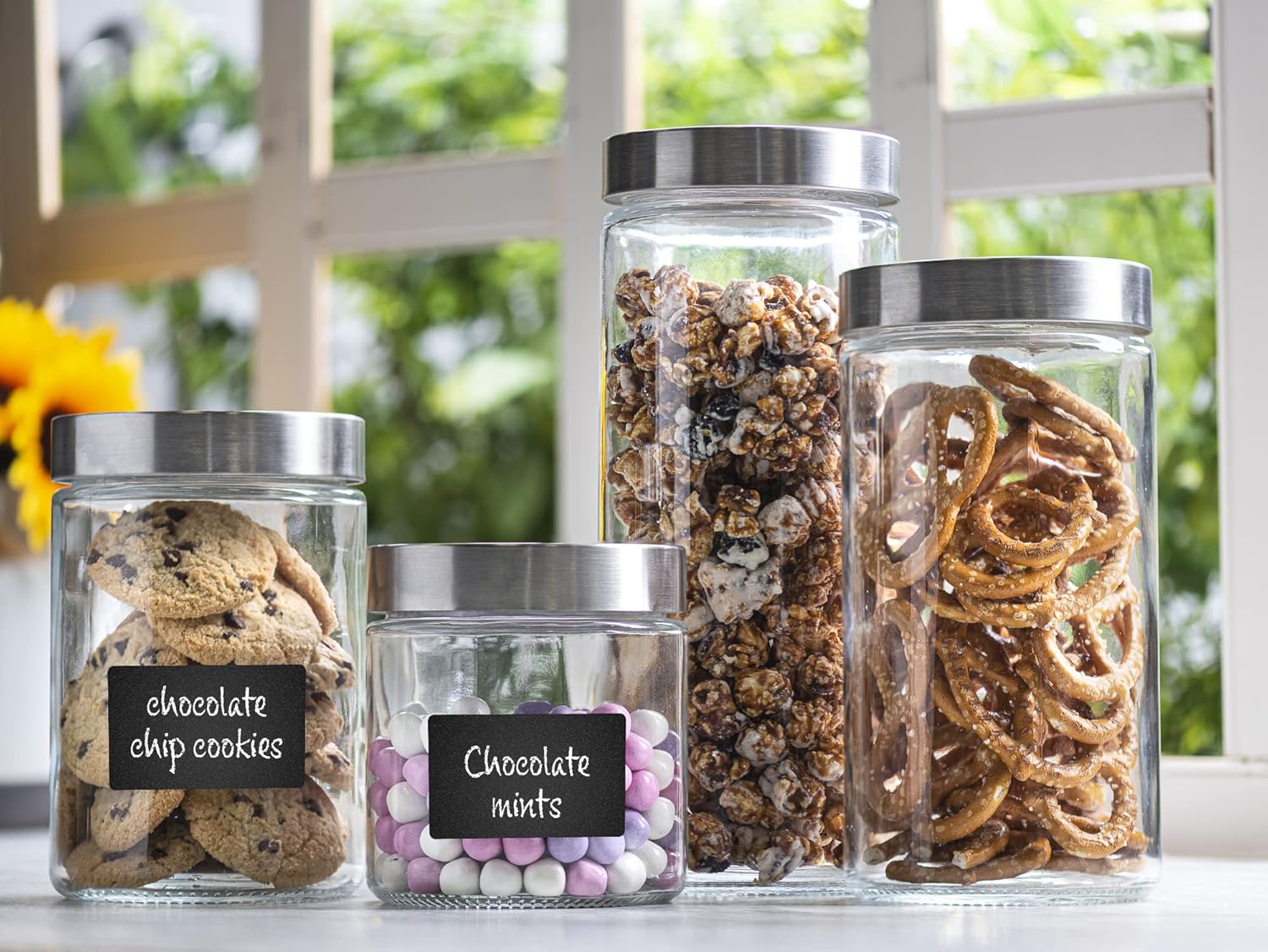 4pc Canister Sets for Kitchen  - Set Food Storage ulasan dan harga