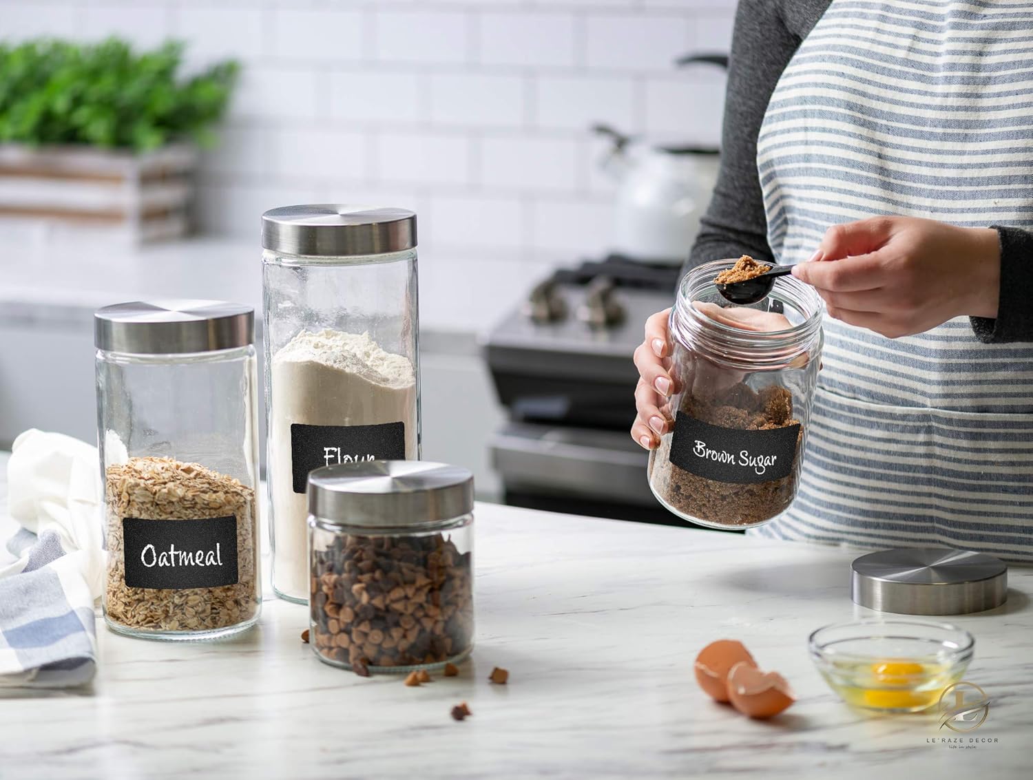 4pc Canister Sets for Kitchen  - Set Food Storage ulasan dan harga