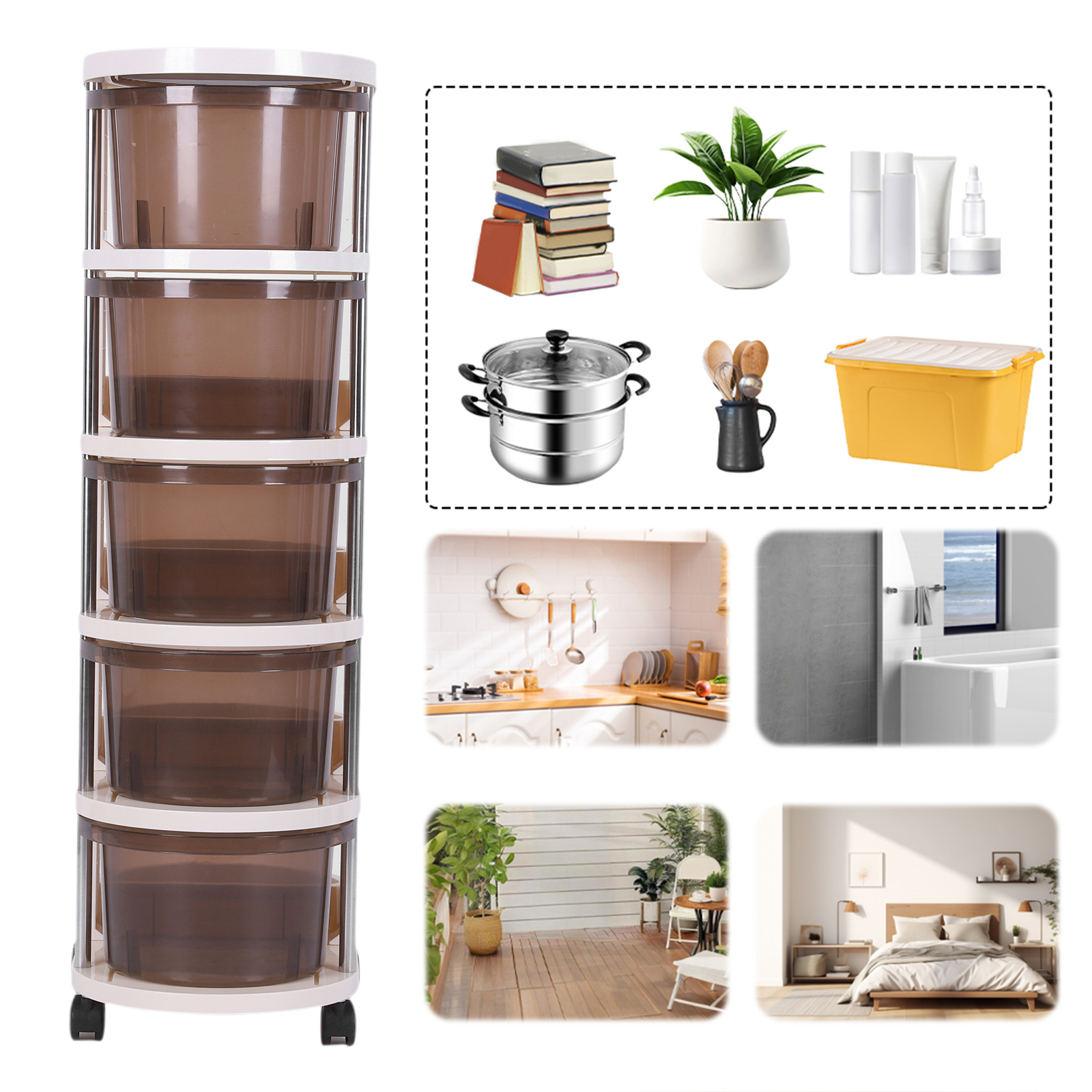 3/4/5-Layers Drawer Style Snac - Food Storage In Cabinets ulasan dan harga