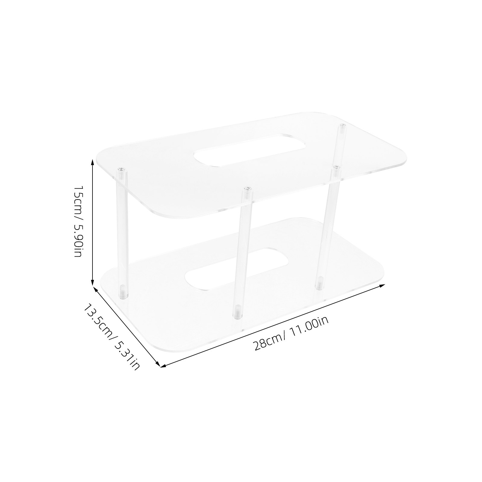 Acrylic Plate Rack Transparent - Food Storage In Cabinets ulasan dan harga