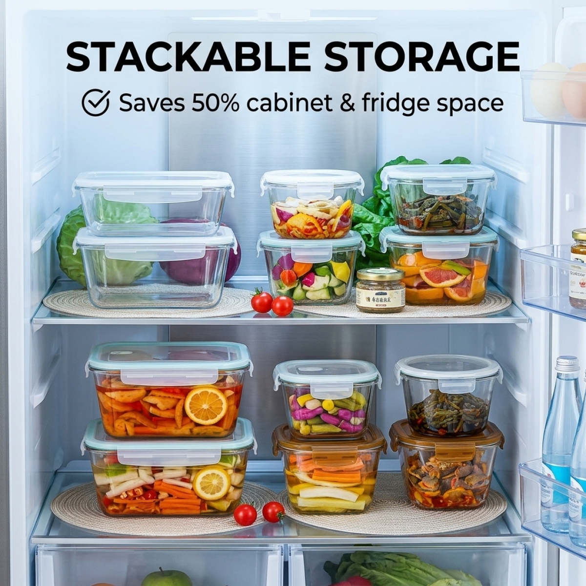 Large Capacity Borosilicate Gl - Food Storage Prep Containers ulasan dan harga