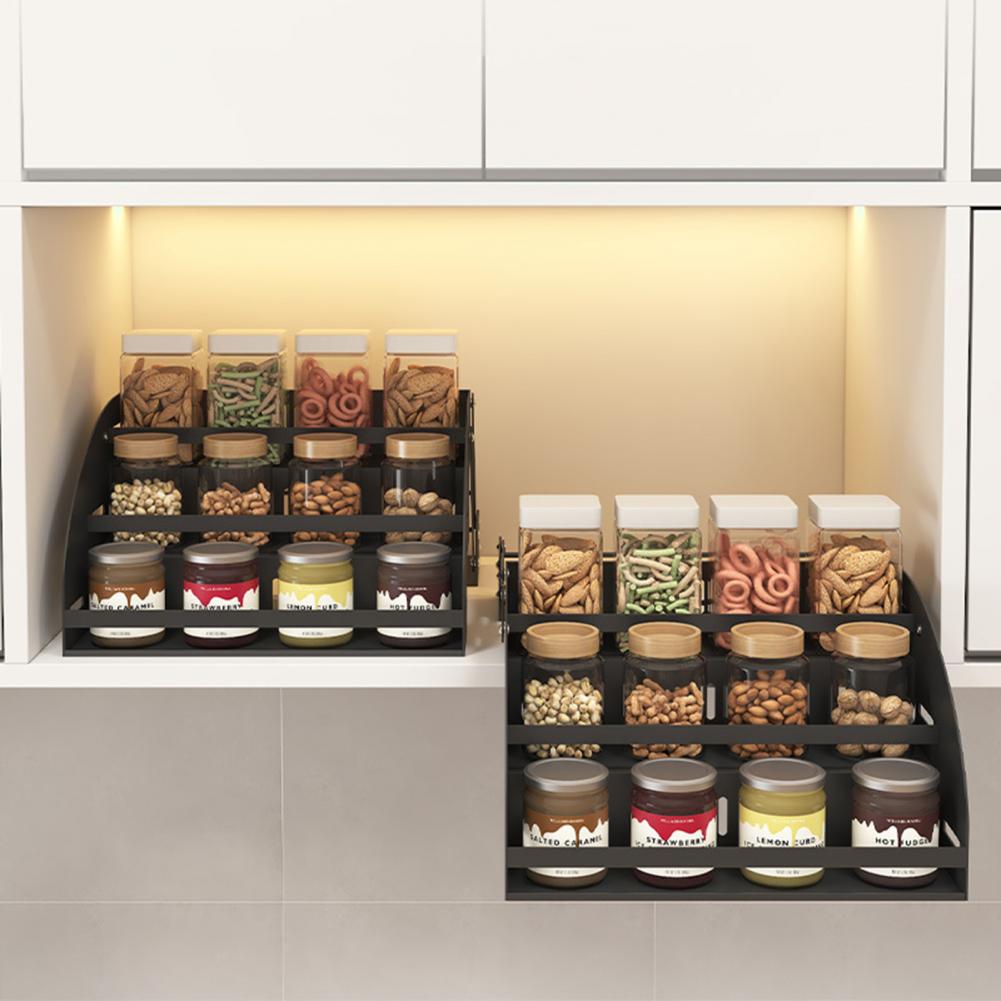 Triple Tier Spice Organizer 3- - Food Storage In Cabinets ulasan dan harga