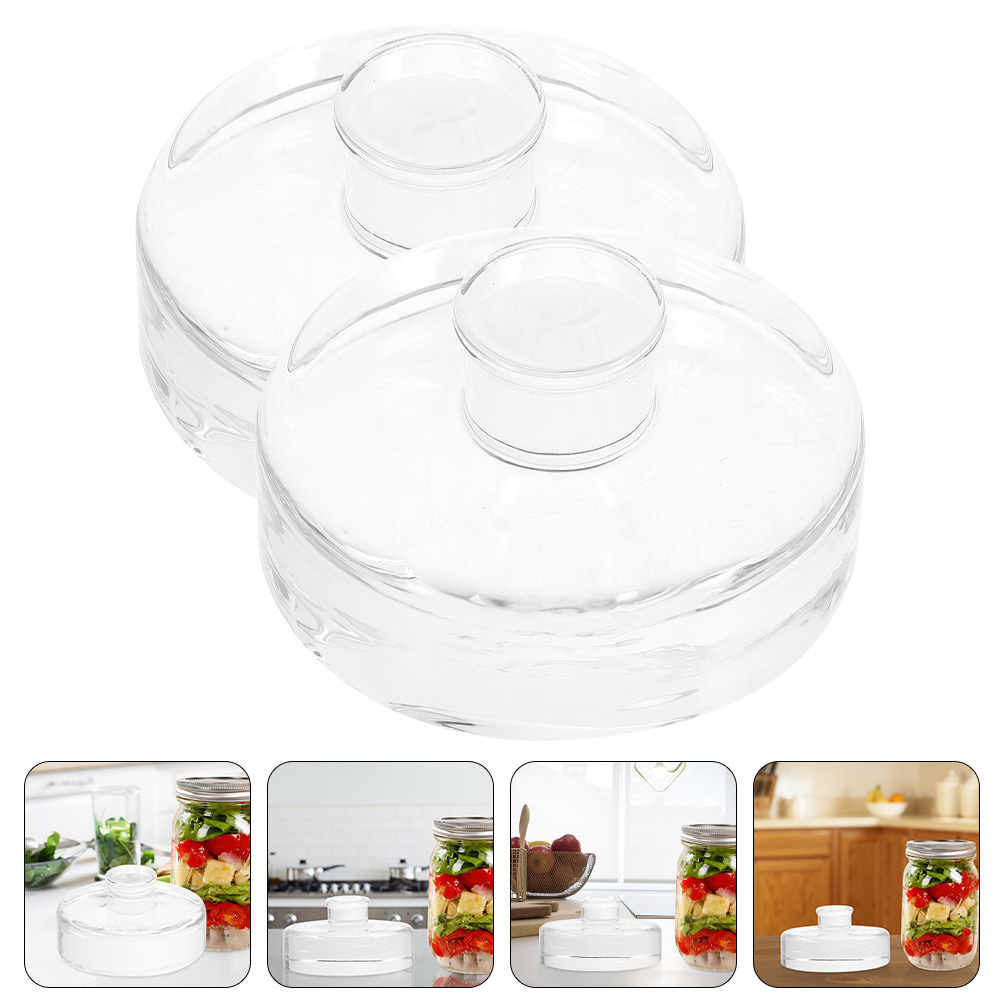 2 Pcs Fermented Glass Weights  - Mason Jar Wide Mouth ulasan dan harga