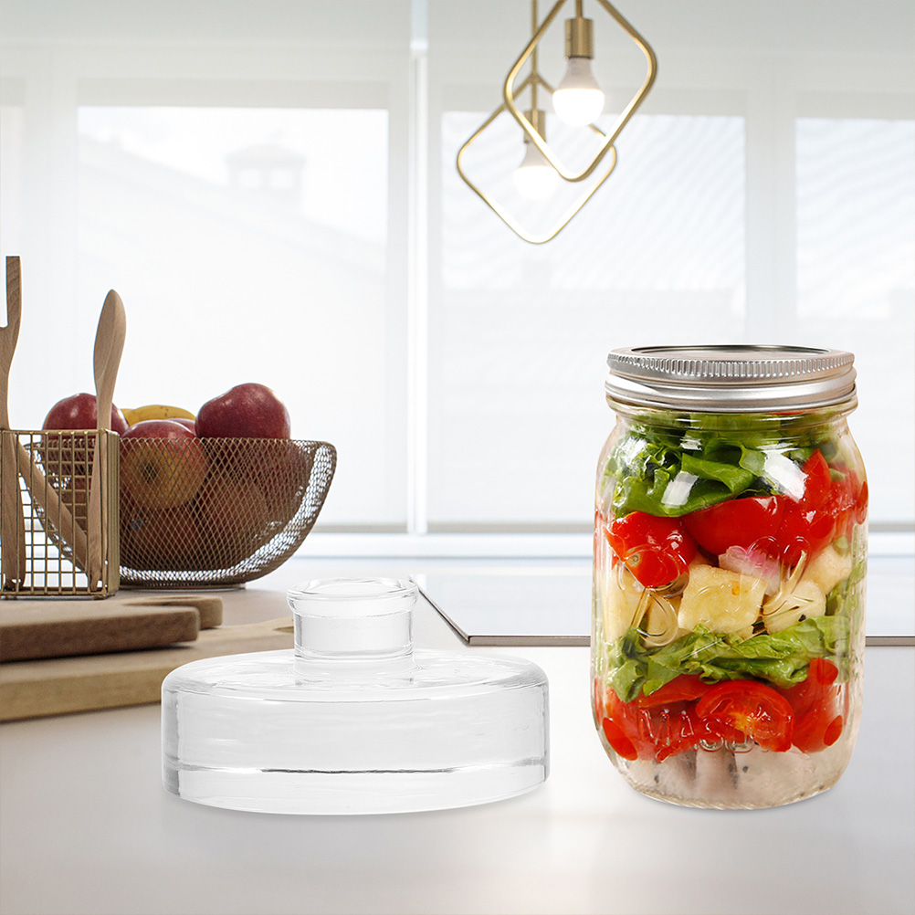 2 Pcs Fermented Glass Weights  - Mason Jar Wide Mouth ulasan dan harga