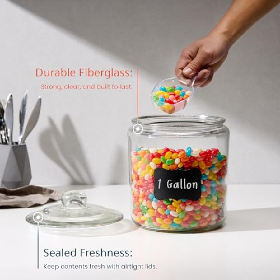 Glass Kitchen Jars Food and Co - Food Storage Safe ulasan dan harga