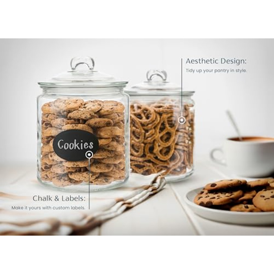 Glass Kitchen Jars Food and Co - Food Storage Safe ulasan dan harga