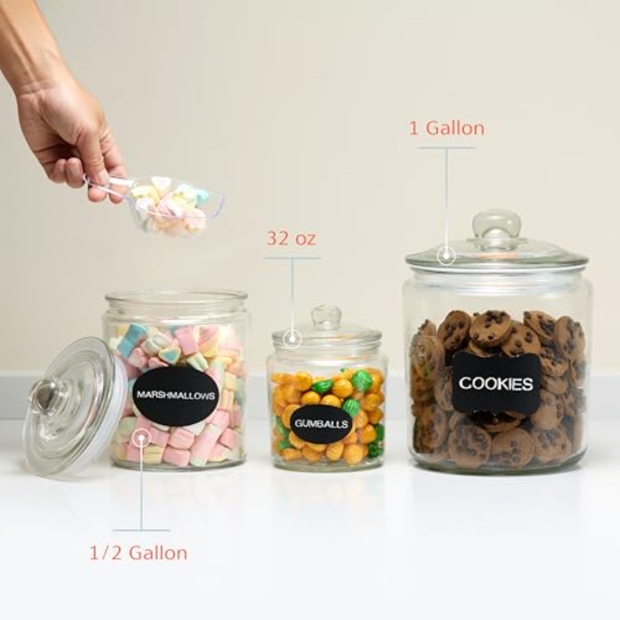 Glass Kitchen Jars Food and Co - Food Storage Safe ulasan dan harga