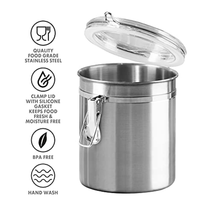 Set of 4 Stainless Steel Kitch - Set Food Storage ulasan dan harga