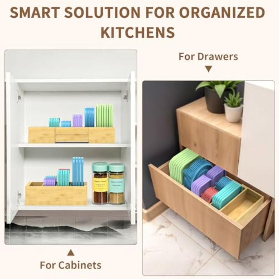 Lid Organizer for Cabinet, Bam - Food Storage In Cabinets ulasan dan harga