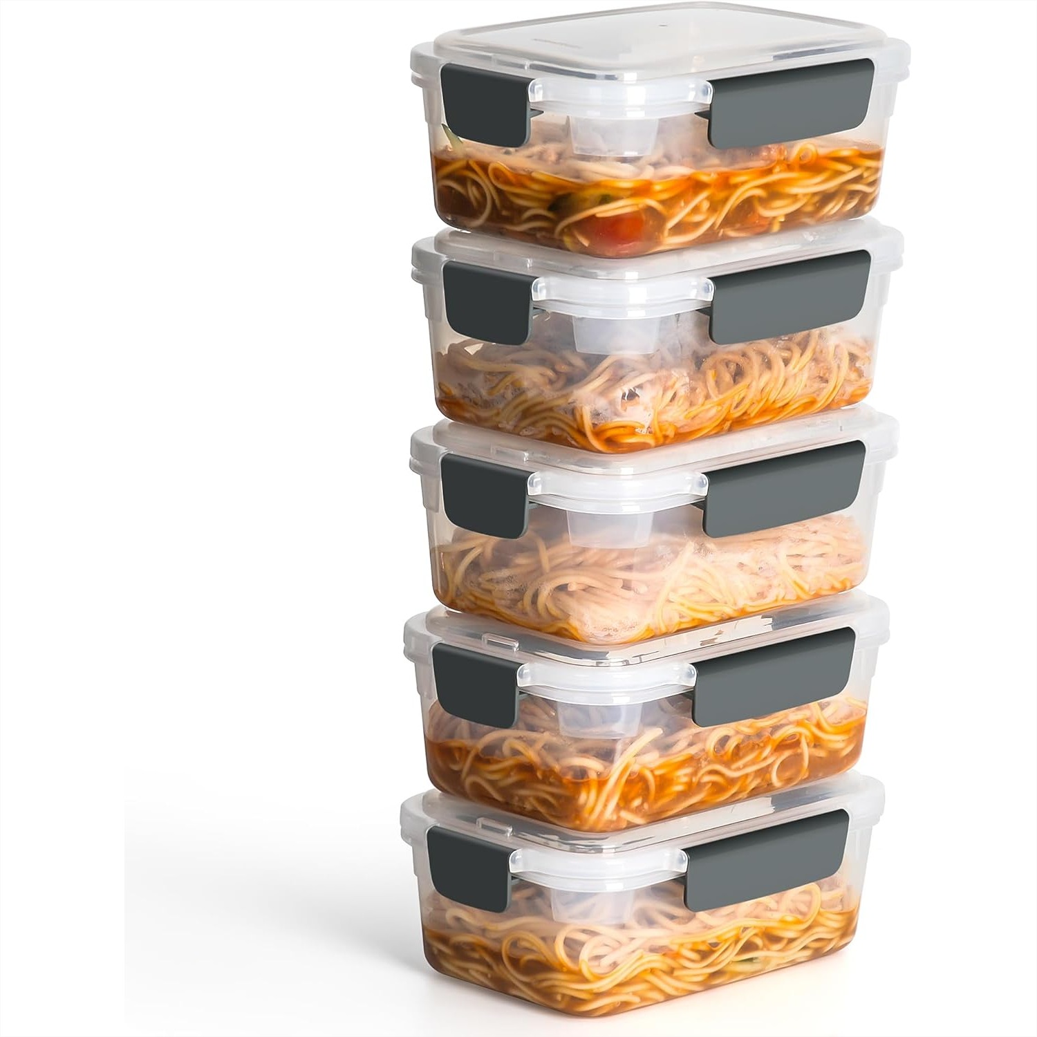5 Cup Plastic Food Storage Con - Food Storage Prep Containers ulasan dan harga