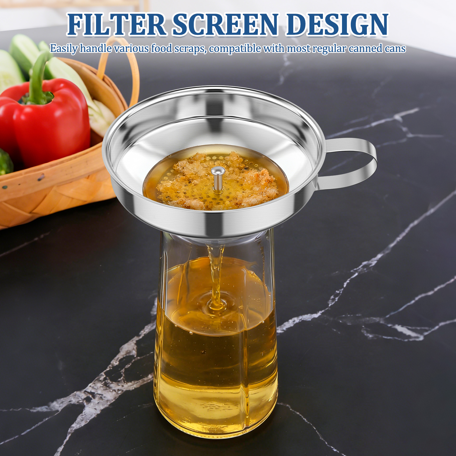 3Pack Canning Funnel with Stra - Mason Jar Wide Mouth ulasan dan harga