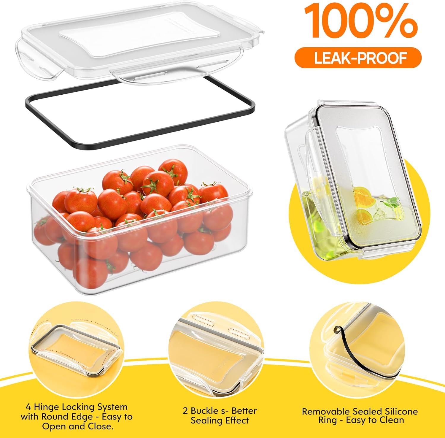 52 PCS Food Storage Containers - Food Storage Prep Containers ulasan dan harga