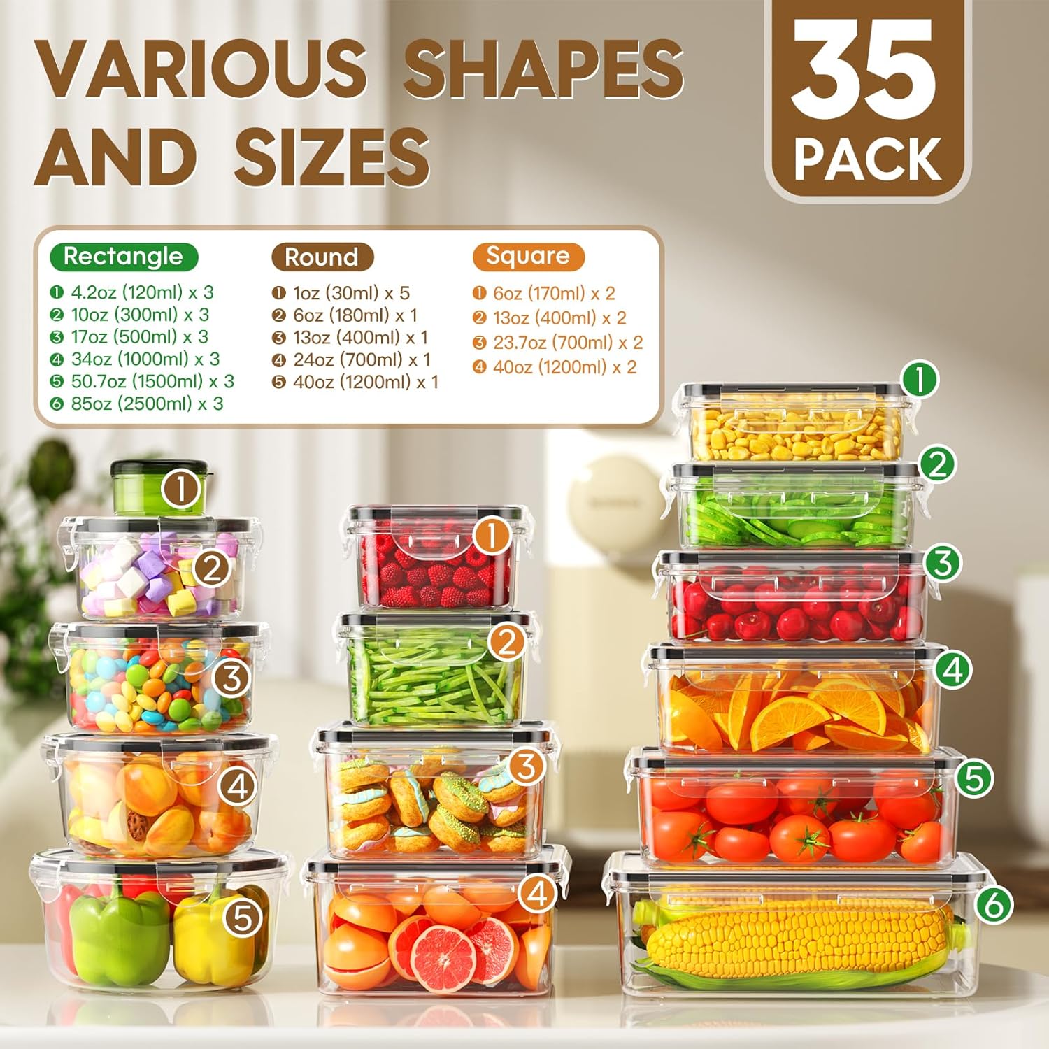 70 Piece Food Storage Containe - Food Storage Safe ulasan dan harga