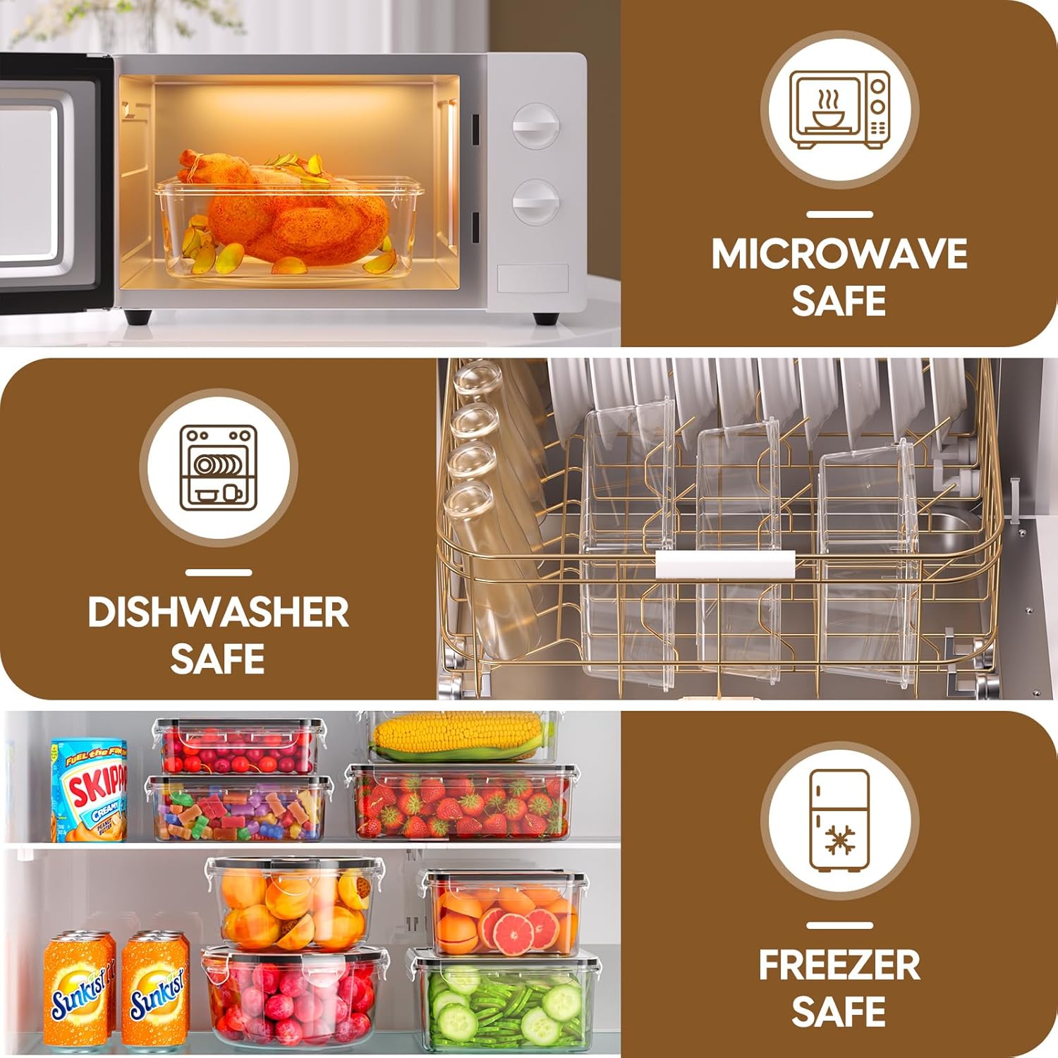 70 Piece Food Storage Containe - Food Storage Safe ulasan dan harga