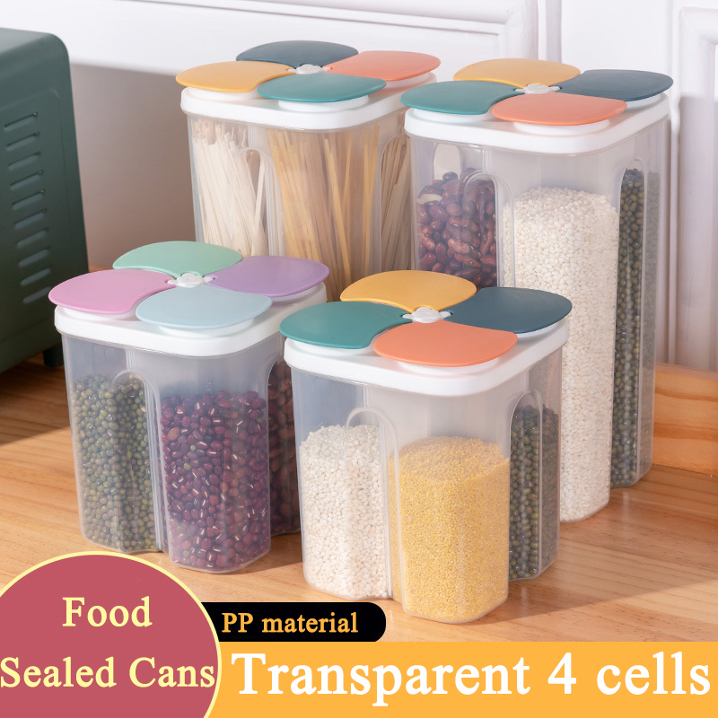 Kitchen Cereals Storage Box Pl - Airtight Cereal Jar ulasan dan harga