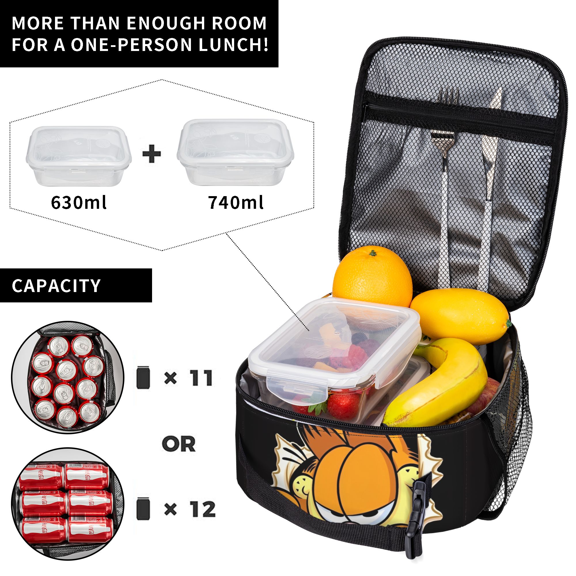 Garfielded Insulated Lunch Bag - Food Storage Keep Warm ulasan dan harga