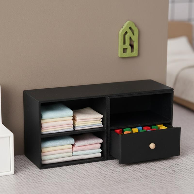 1Pcs 1/12 Dollhouse Storage Ca - Food Storage In Cabinets ulasan dan harga