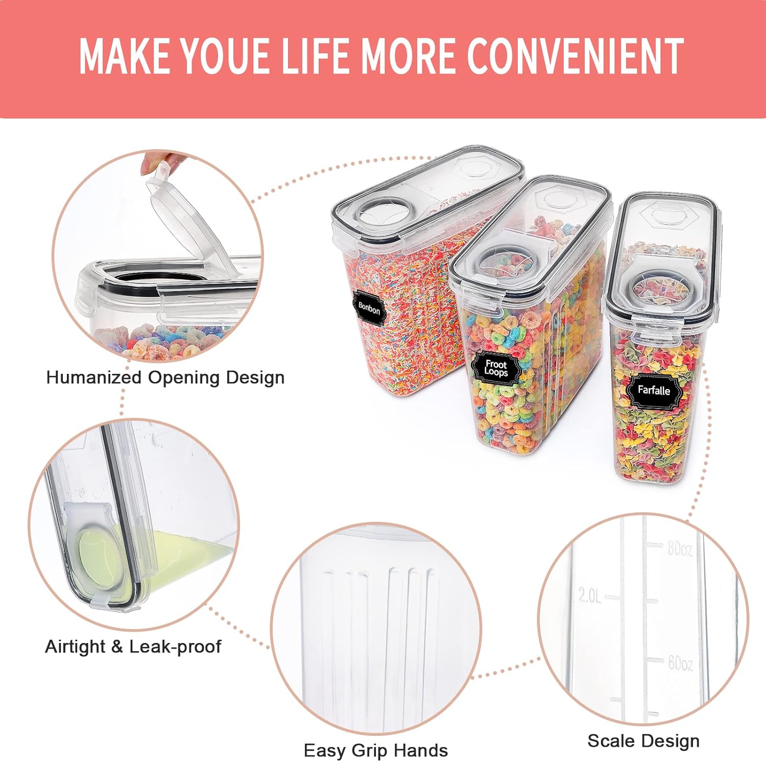 8-Piece Airtight Food Storage  - Set Food Storage ulasan dan harga