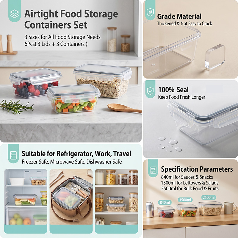 34PCS-Assorted Size Airtight F - Food Storage Prep Containers ulasan dan harga