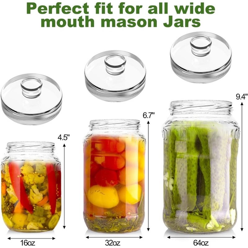 ABVJ-4 Pack Grip Handle Glass  - Mason Jar Wide Mouth ulasan dan harga