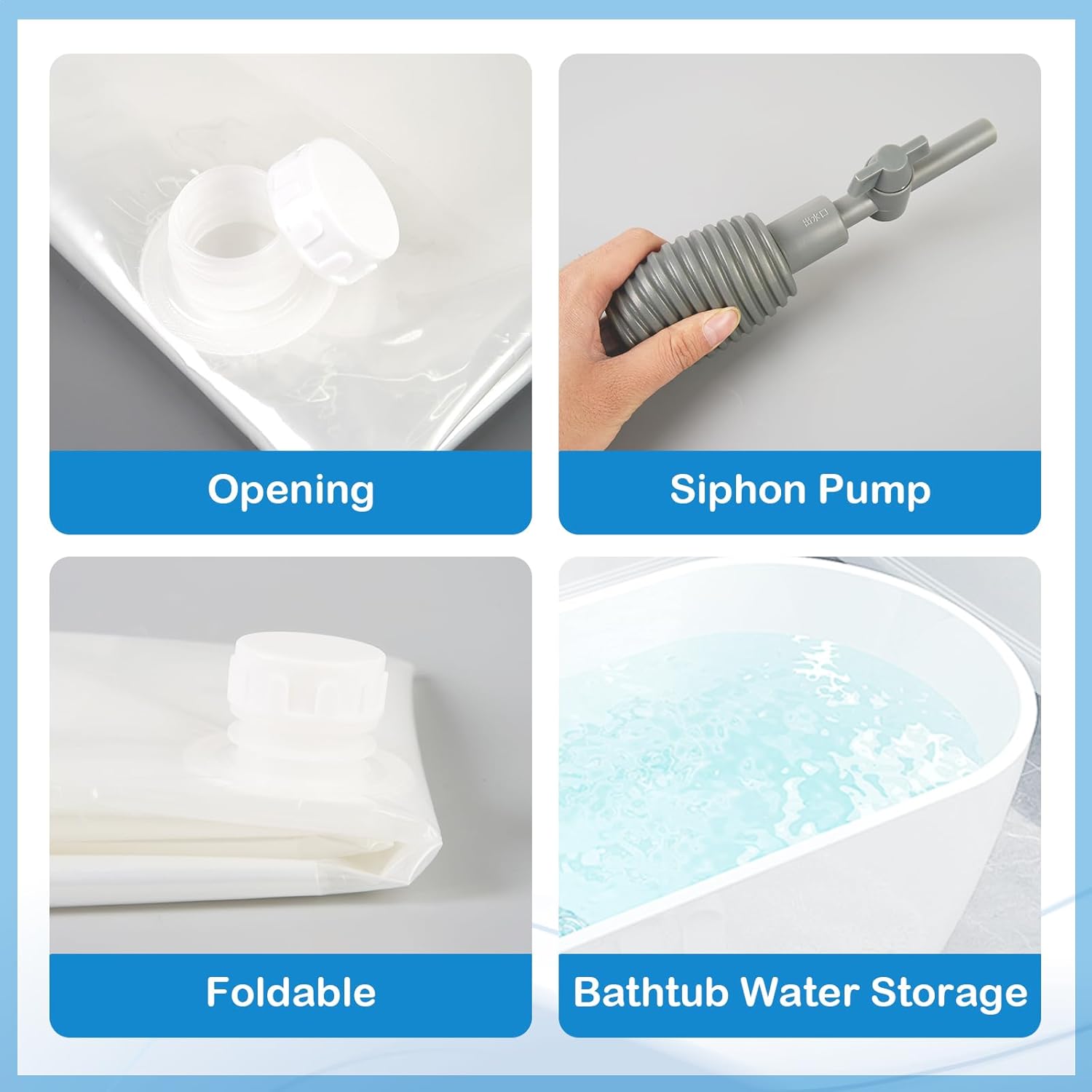 2 Pack 60 Gallon Bathtub Water - Food Storage Emergency ulasan dan harga
