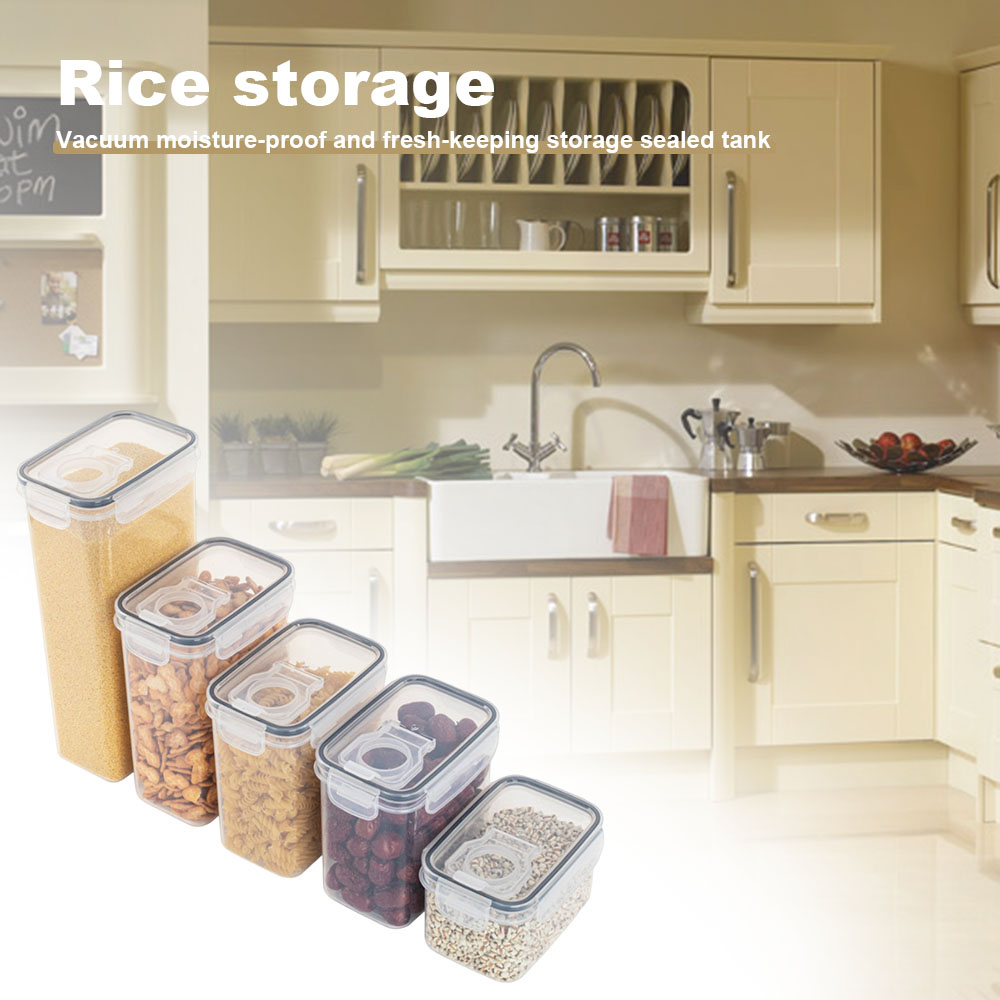 Sealed Plastic Food Storage Bo - Airtight Cereal Jar ulasan dan harga