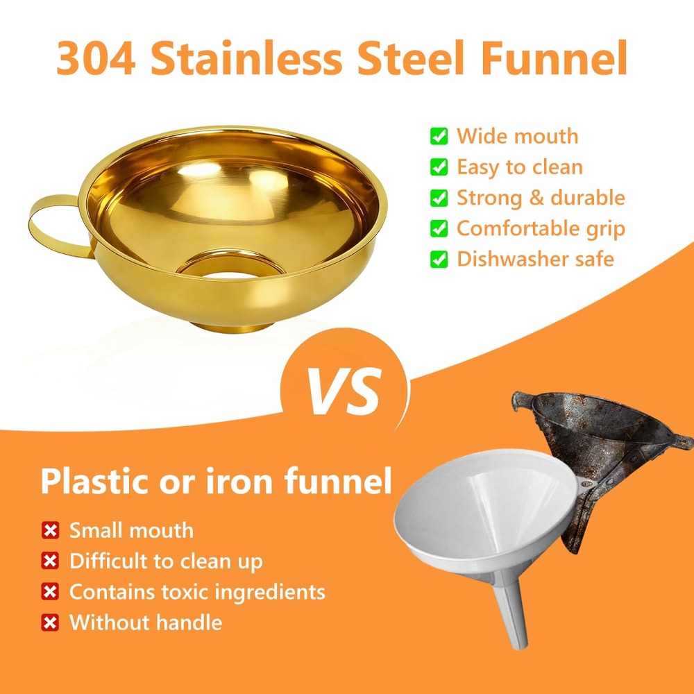 Canning Funnel, Stainless Stee - Mason Jar Wide Mouth ulasan dan harga
