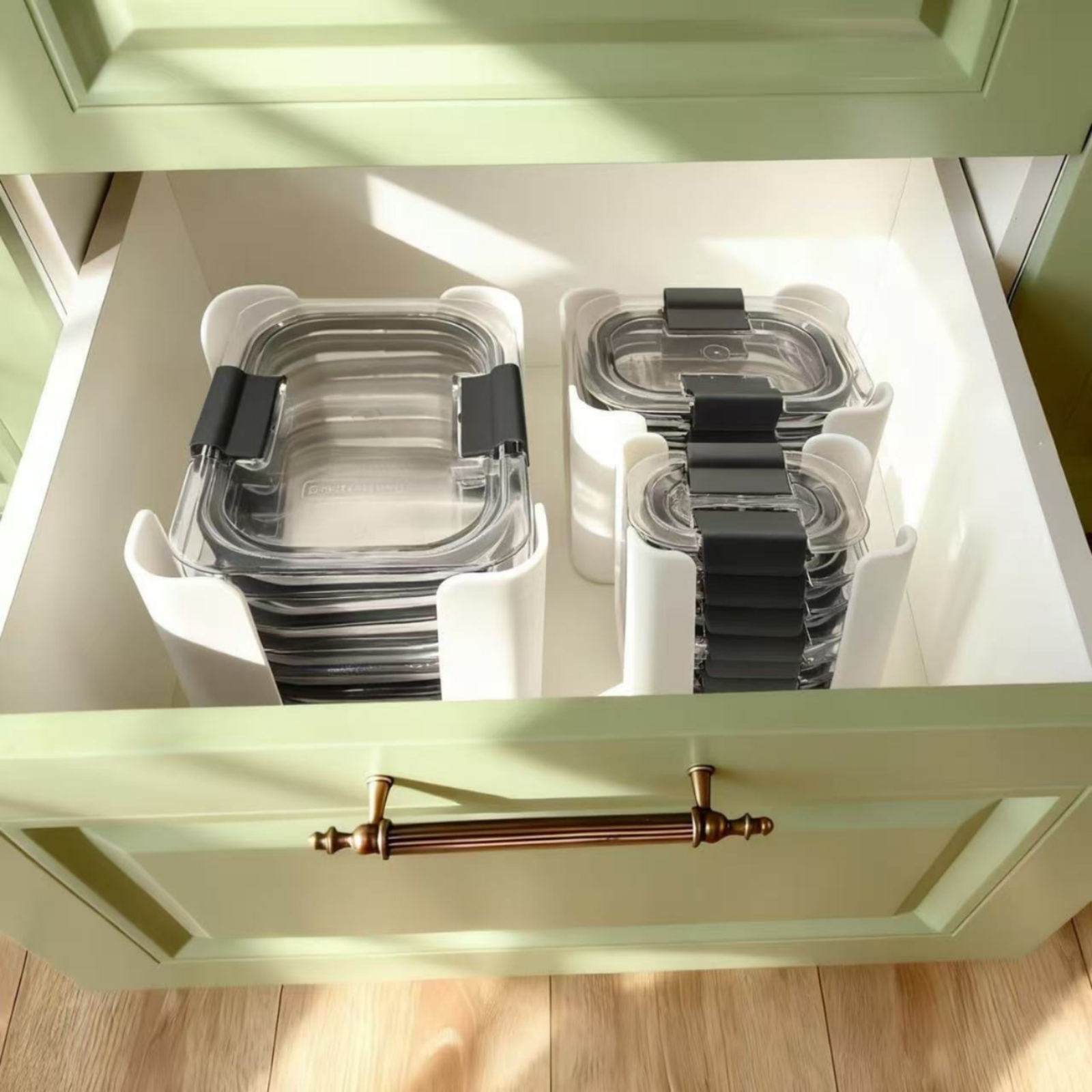 3 Pieces Lid Storage Rack Rect - Food Storage In Cabinets ulasan dan harga