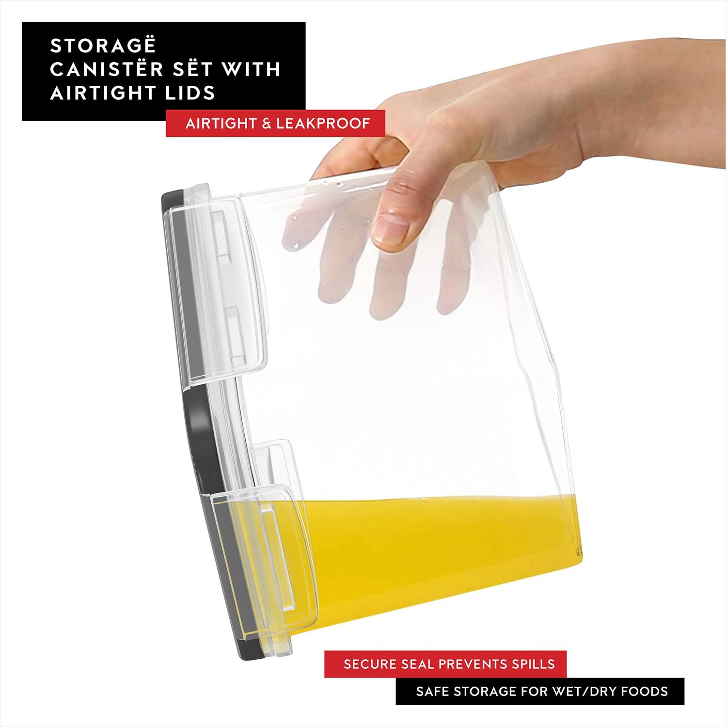 Flour Sugar Storage Containers - Set Food Storage ulasan dan harga